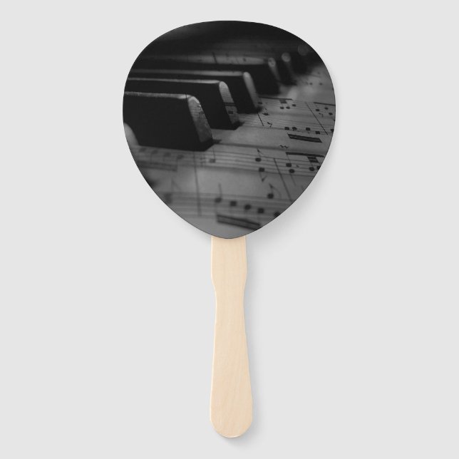 Musik Piano Keys Fächer (Vorderseite)