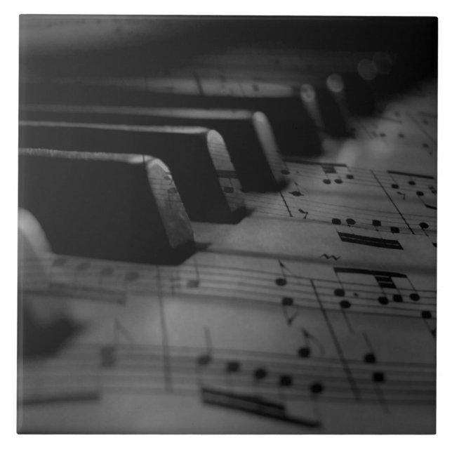 Musik Piano Keys Fliese (Vorderseite)