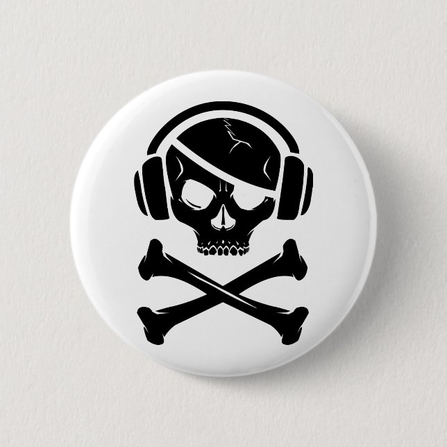 Musik Piraterie-Symbol gegen Ria Button (Vorderseite)