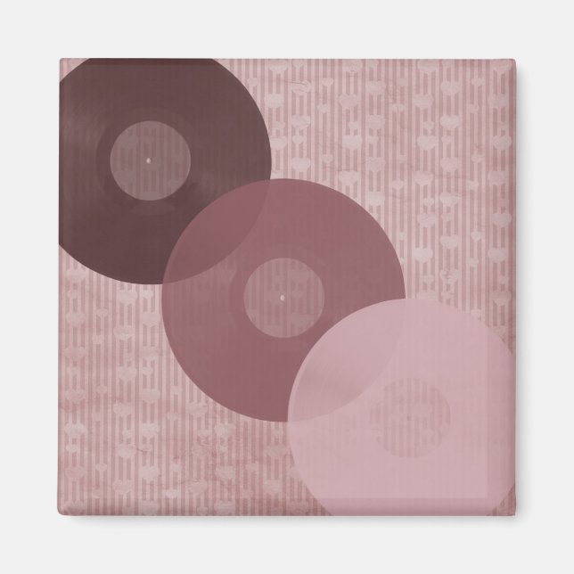 Musik-Platten Vintag Magnet (Vorne)