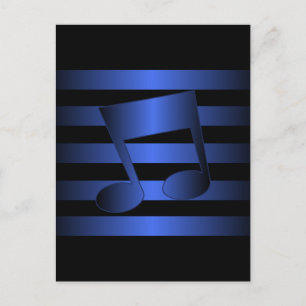 Musik Postkarte