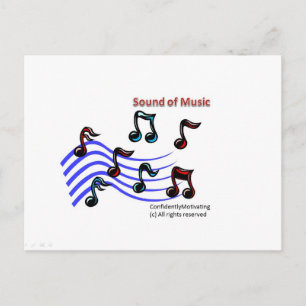 Musik Postkarte