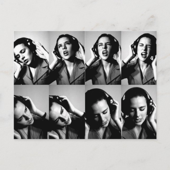 Musik Postkarte (Vorderseite)