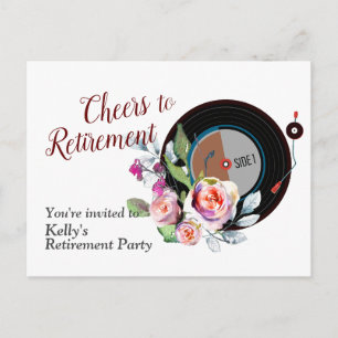 Musik-Rentnerparty-Einladungskarte Einladungspostkarte