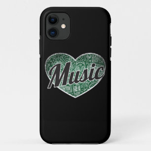 Musik Retro Herz Blackboard Liebe Case-Mate iPhone Hülle