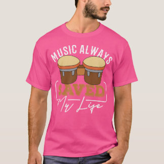 Musik Rettete immer mein musikalisches Schlagzeug T-Shirt