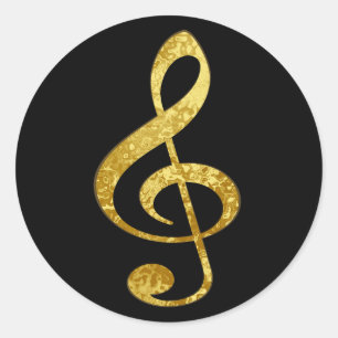 Musik Runder Aufkleber