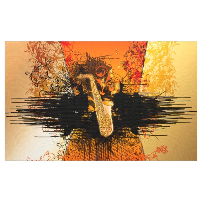 Musik, Saxophon mit Schmutz Stoff (Yard (91,4 cm))