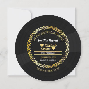 Musik Schallplatte   Lustige Hochzeit  Save The Date