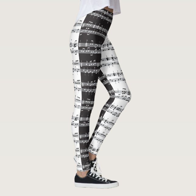 Musik-Score Leggings (Rechts)