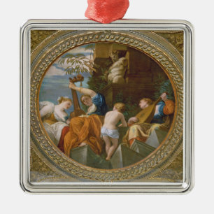 Musik Silbernes Ornament