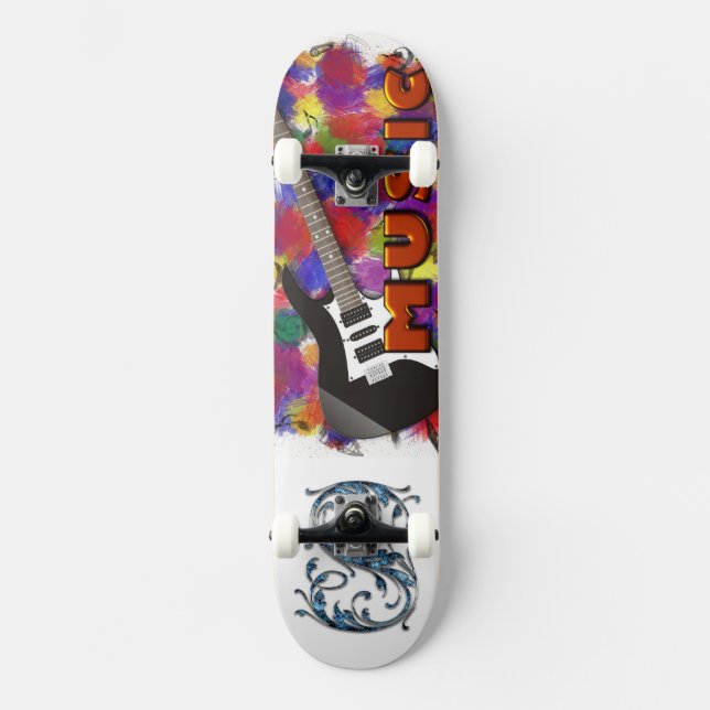 Musik Skateboard (Vorderseite)