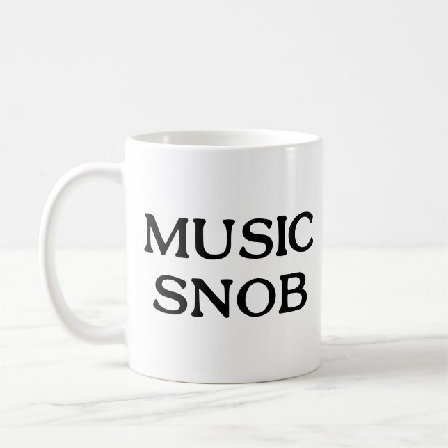 Musik-Snob Kaffeetasse (Links)