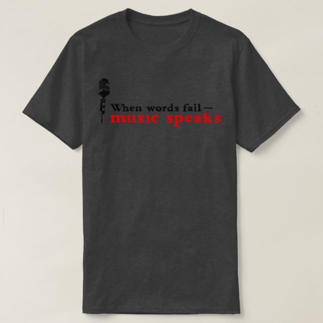 Musik spricht T-Shirt (Design vorne)