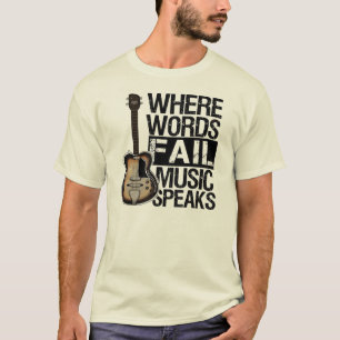 Musik spricht   wählt Ihre Hintergrundfarbe T-Shirt