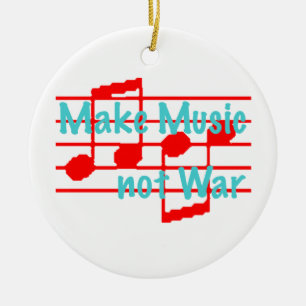 Musik statt Krieg Keramikornament