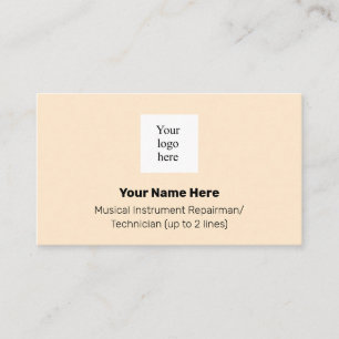 Musik-Store-Logo-Instrument Tech Blanched Almond Visitenkarte