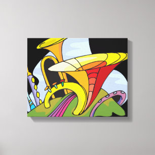 Musik Surreal Fantasy Leinwanddruck