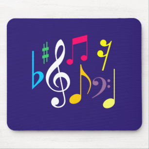 Musik-Symbole Mousepad