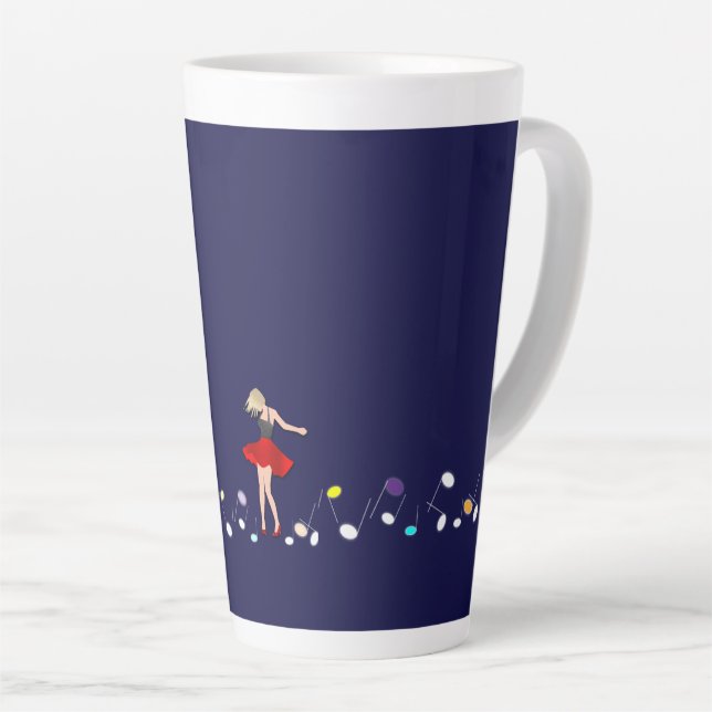 Musik, Tanz, Romantik Milchtasse (Rechte Ecke)