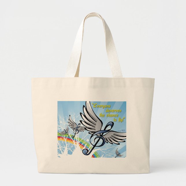 Musik-Tasche Jumbo Stoffbeutel (Vorne)