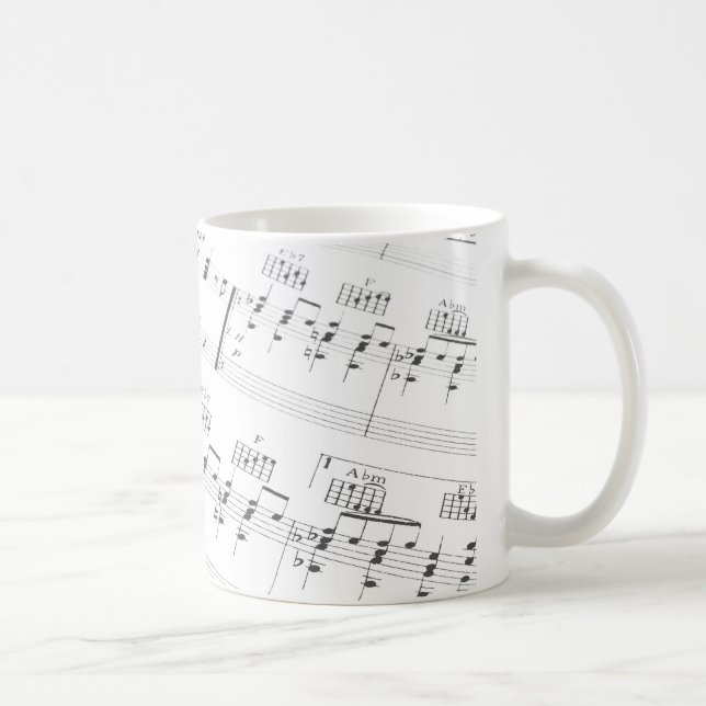 Musik-Tasse Kaffeetasse (Rechts)