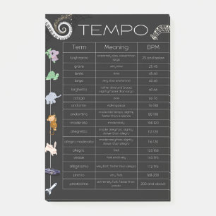 Musik-Tempo-Post-it-Notizen Post-it Klebezettel