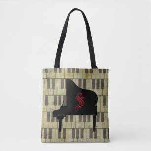 Musik-Thema-Klavier-Buch-Taschen-Taschen-Musiknote Tasche