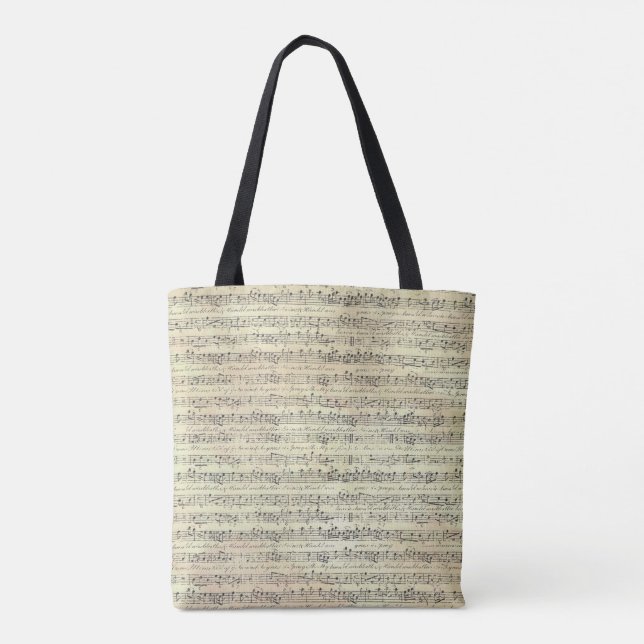 Musik-Thema Tasche Musiknote (Rückseite)