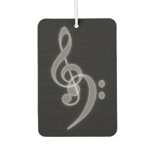 Musik - Treble und Bass Clef Autolufterfrischer
