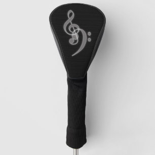 Musik - Treppenhaus-Bass-Clef Golf Head Cover Headcover