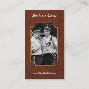 Musik - Trombone - eine helfende Hand Visitenkarte