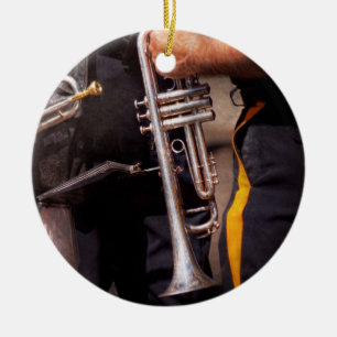 Musik - Trumpet - Polizeimarschingband Keramik Ornament