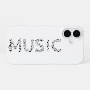 Musik-Typografie-Handyhülle iPhone 16 Hülle