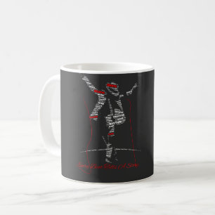 Musik-Typografie-Kunst Moderne Musikliebhaber-De Kaffeetasse