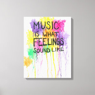 Musik u. Gefühle Leinwanddruck