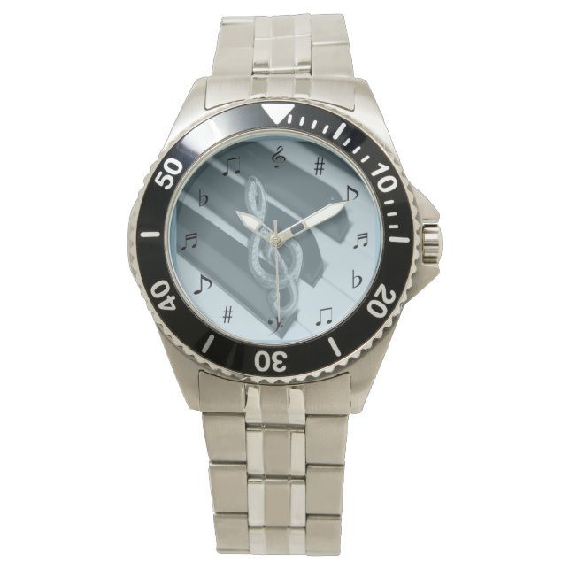 Musik-Uhr Armbanduhr (Vorderseite)