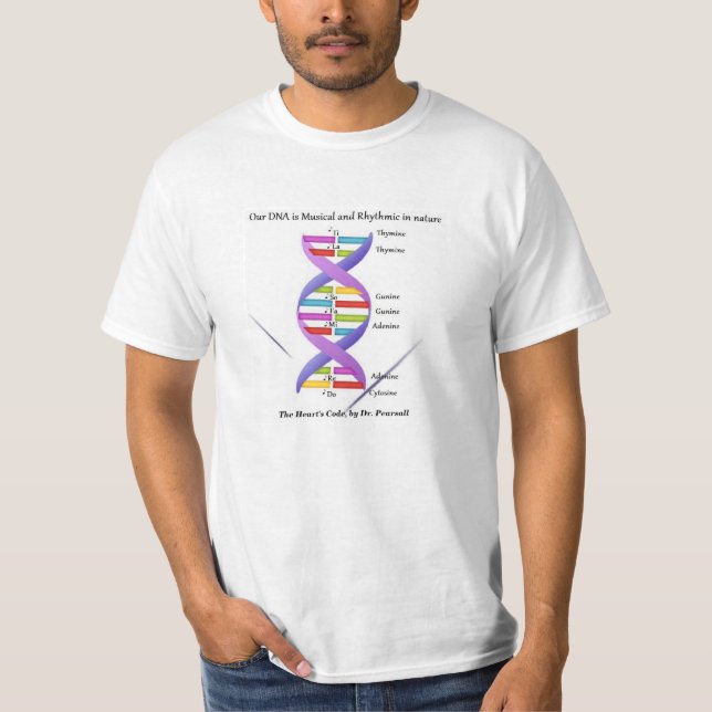 Musik und DNA-Shirt T-Shirt (Vorderseite)