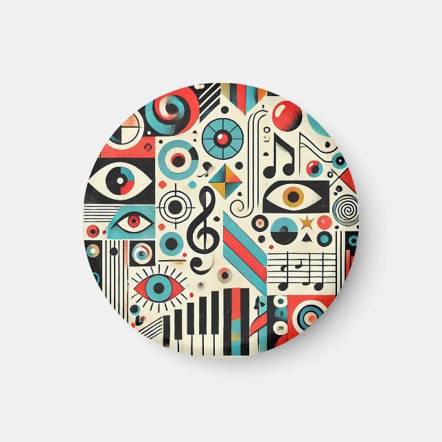 Musik und Kunstelemente Magnet (Vorne)