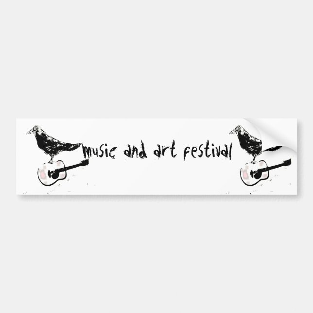 Musik- und Kunstfestival Autoaufkleber (Vorne)
