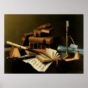 Musik und Literatur von William Harnett, Bildende Poster