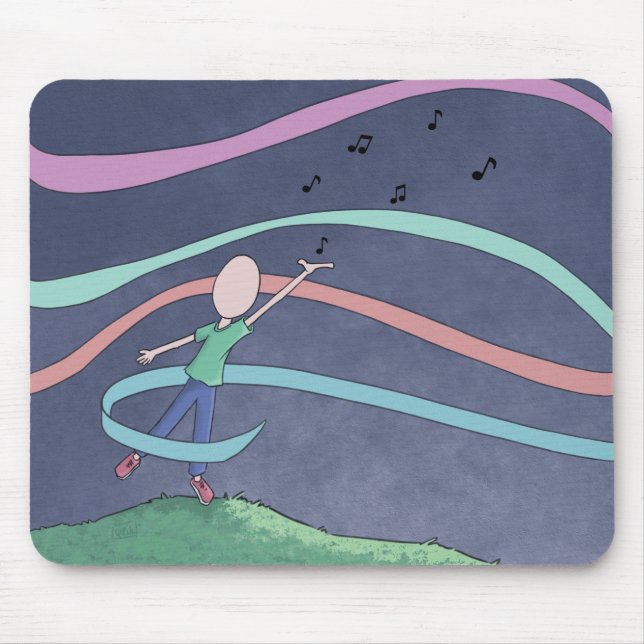 Musik und Melody Mouse Pad Mousepad (Vorne)