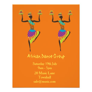 Musik- und Tanzaufführungen der Afrikanischen Grup Flyer