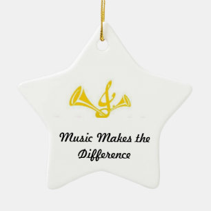 Musik unterscheidet keramikornament