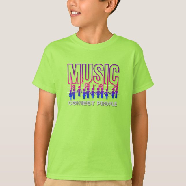 Musik verbindet Menschen | Kinder T-Shirt (Vorderseite)