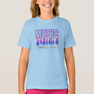Musik verbindet Menschen   Kinder T - Shirt