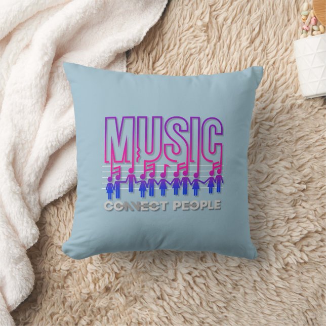 Musik verbindet Menschen | Kissen (Decke)