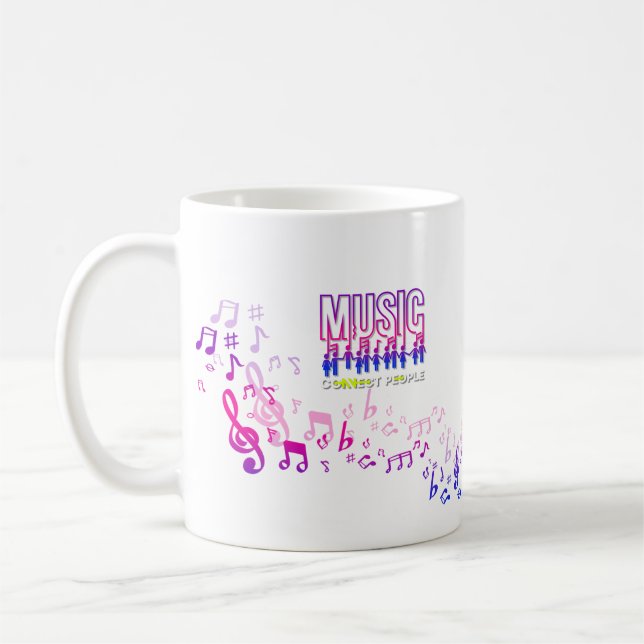 Musik verbindet Menschen | Klassische Tasse #11 (Links)