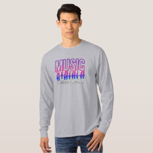 Musik verbindet Menschen Männer Langarm T-Shirt