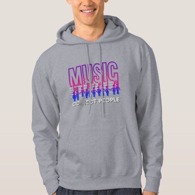 Musik verbindet Menschen | Men Hoodie (Vorderseite)